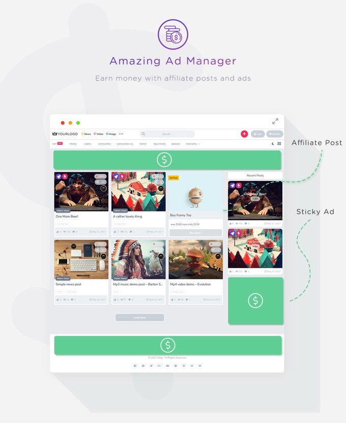 King - Viral Magazine WordPress Theme